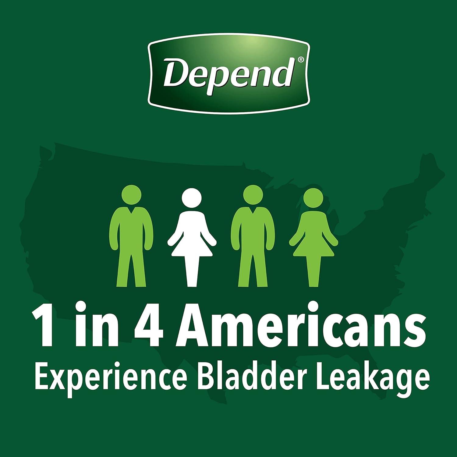 image:imageDepend Fresh Protection Adult Diapers Incontinence amp Postpartum Bladder Leak Underwear for Women Disposable Maximum ExtraExtraLarge Blush 44 Count 2 Packs of 22 Packaging May VaryXLarge