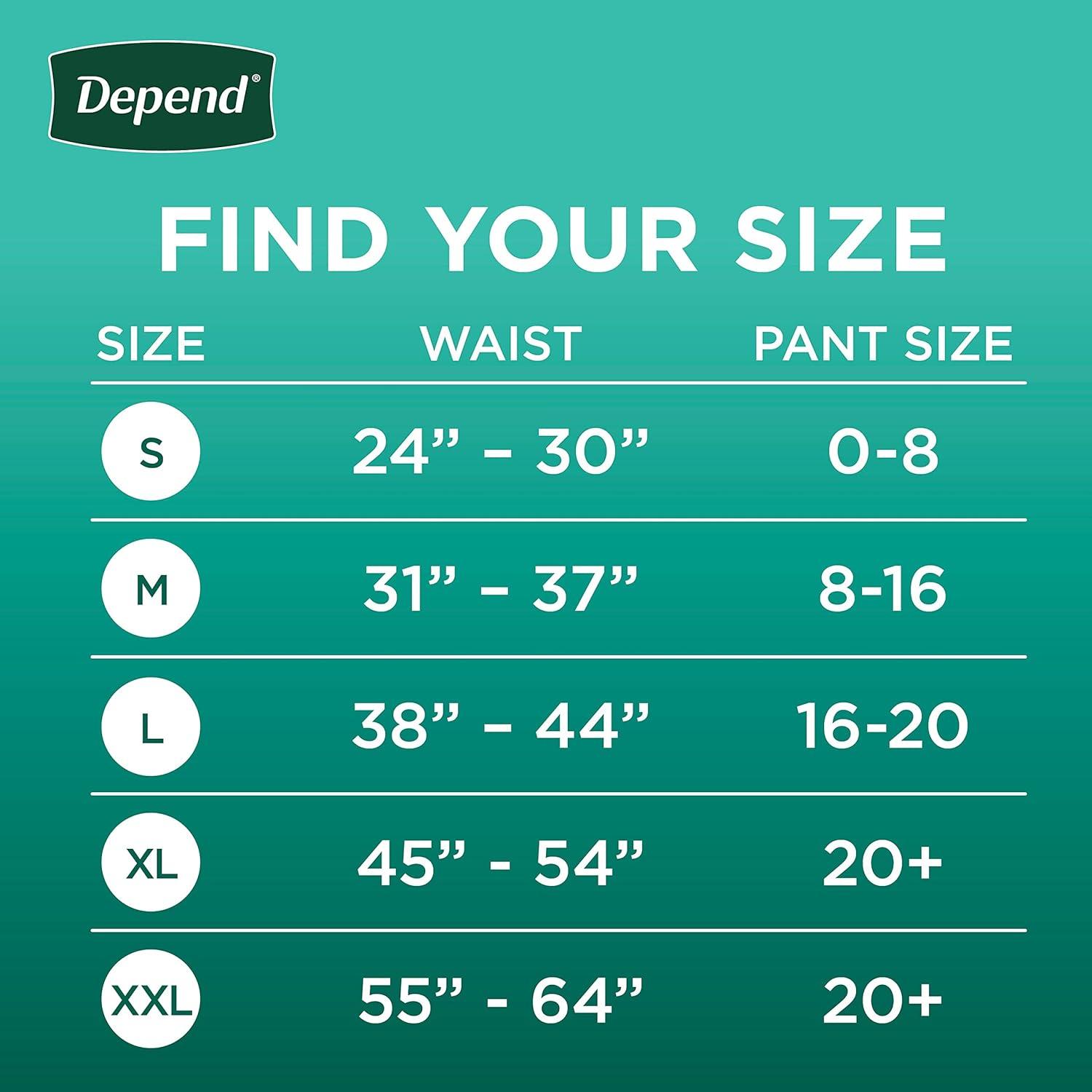 image:imageDepend Fresh Protection Adult Diapers Incontinence amp Postpartum Bladder Leak Underwear for Women Disposable Maximum ExtraExtraLarge Blush 44 Count 2 Packs of 22 Packaging May VaryXLarge