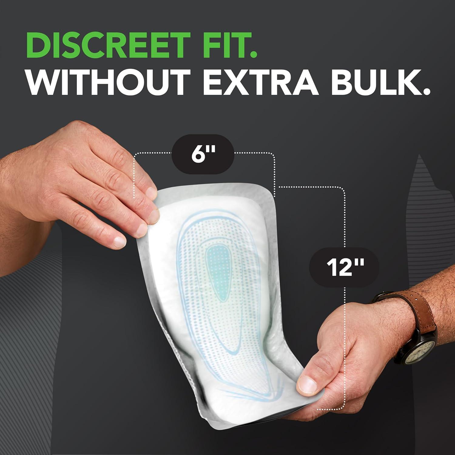 image:imageDepend Guards Incontinence Pads for Men Maximum Absorbency 52 Count Packaging May Vary52