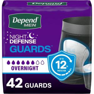 Depend Guards Incontinence Pads for Men, Overnight Absorbency, 84 Count, Packaging May Vary(42)