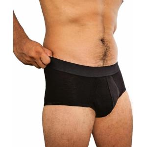 Depend Washable Adult Incontinence Underwear for Men, Reusable, Light Absorbency, Large, Black, 1 Count(Medium)