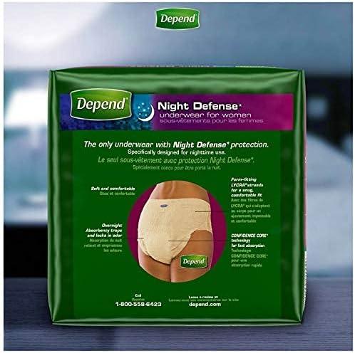 image:imageDepend Night Defense Adult Diapers Incontinence amp Postpartum Bladder Leak Underwear for Women Disposable Overnight Small Blush 16 Count Packaging May VaryLarge