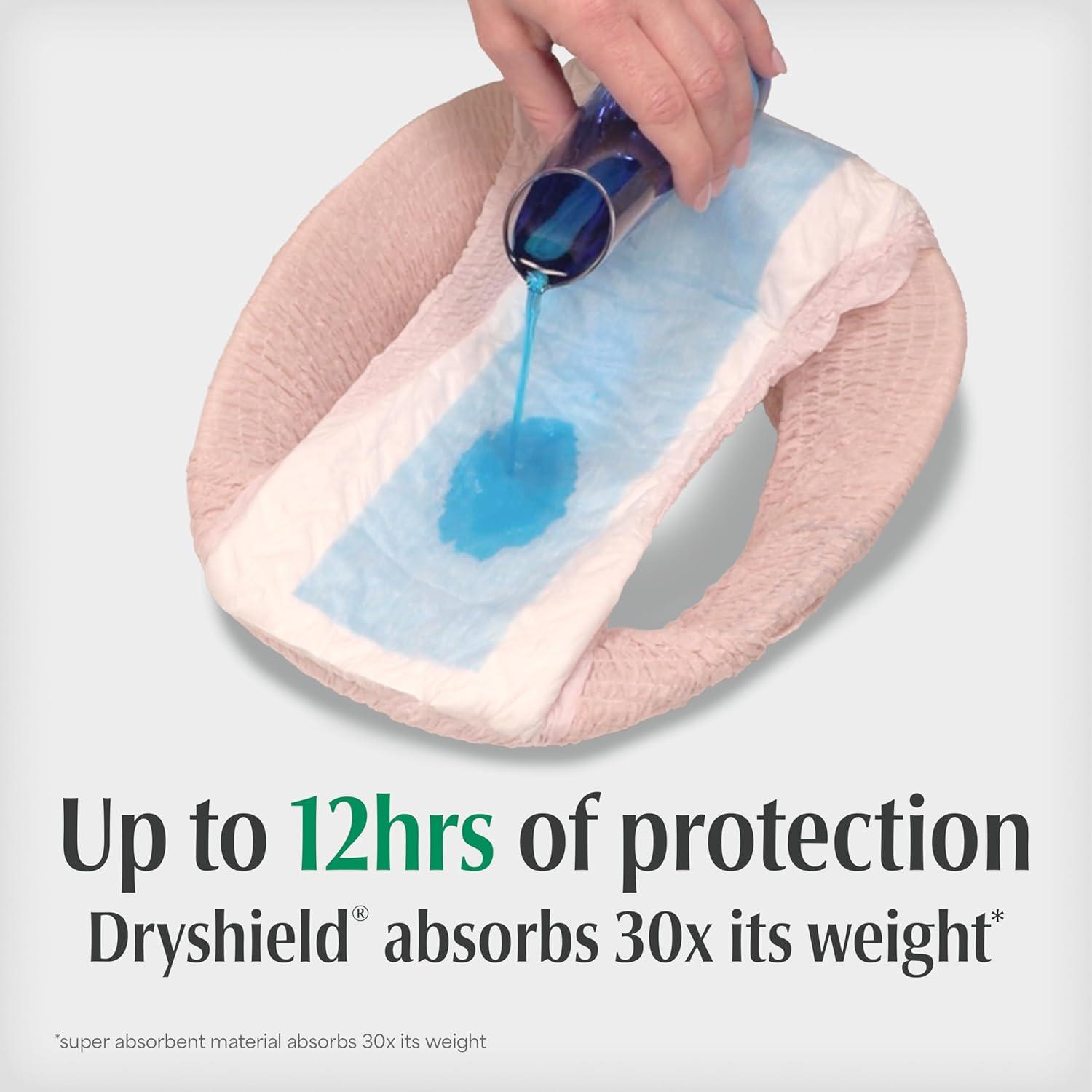 image:imageDepend Night Defense Adult Diapers Incontinence amp Postpartum Bladder Leak Underwear for Women Disposable Overnight XXL Blush 52 Count Packaging May VaryLarge