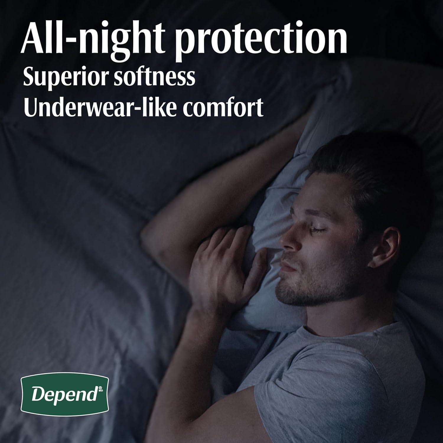image:imageDepend Night Defense Adult Diapers Incontinence amp Postpartum Bladder Leak Underwear for Women Disposable Overnight XXL Blush 52 Count Packaging May VarySmallMedium