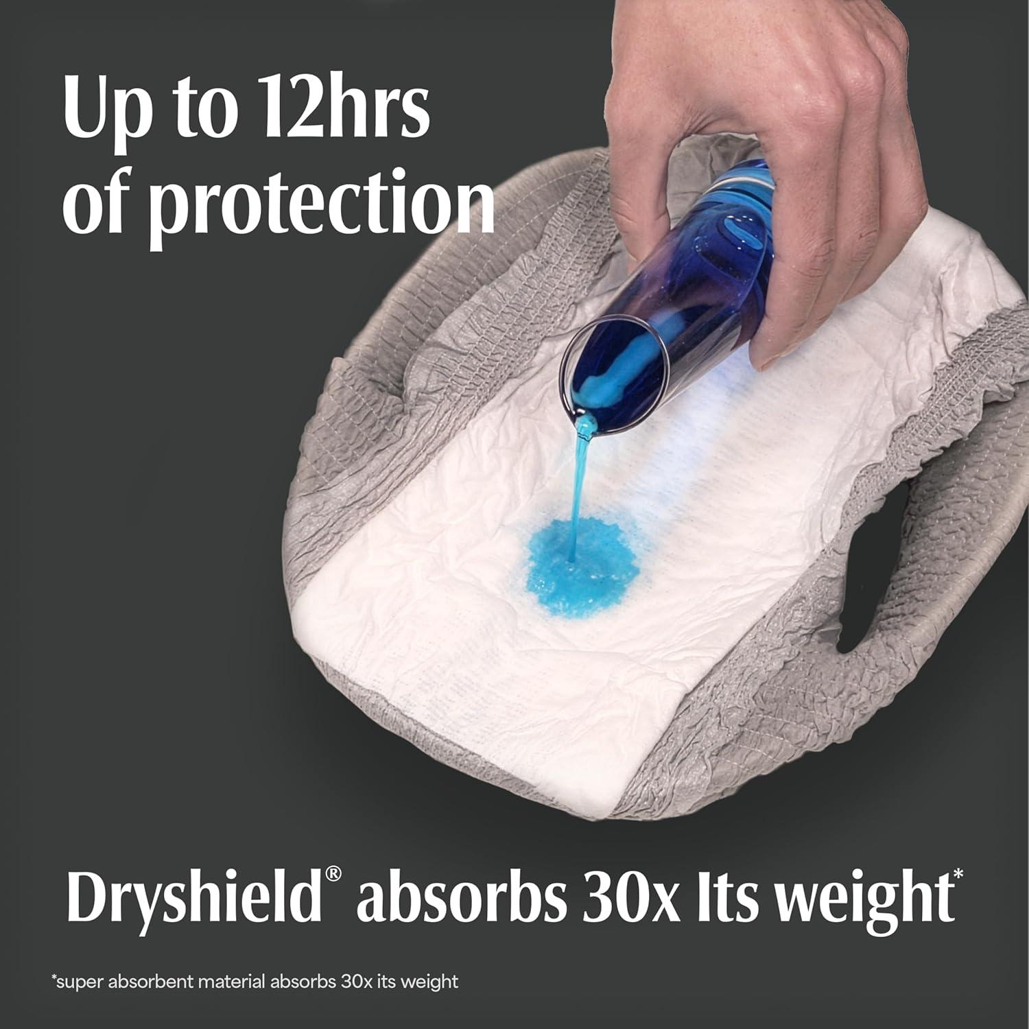 image:imageDepend Night Defense Adult Diapers Incontinence amp Postpartum Bladder Leak Underwear for Women Disposable Overnight XXL Blush 52 Count Packaging May VarySmallMedium
